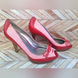 Pinup Peep toe heels size 8